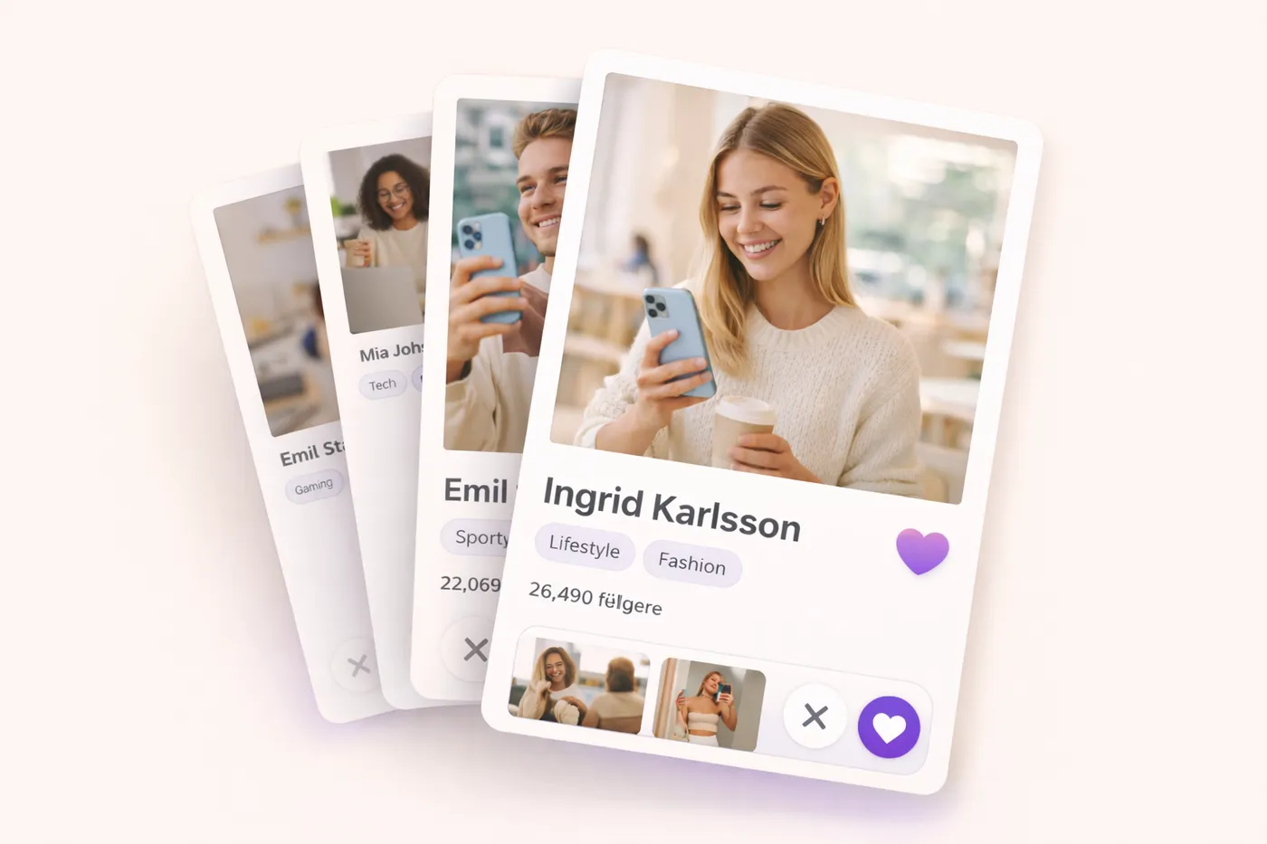 Oversikt over influencere i Syncto